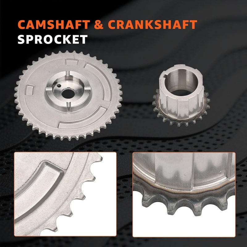 CHARMKER LS Timing Chain Kit w/Tensioner Fits 4.8L 5.3L 5.7L 6.0L 6.2L V8 Engines - LS1 LS2 LS3 L99 LS4 LQ4 LSA L76 L77 Compatible with Chevy GMC Silverado 1500 Tahoe Avalanche Express Suburban Sierra Yukon - Image 5